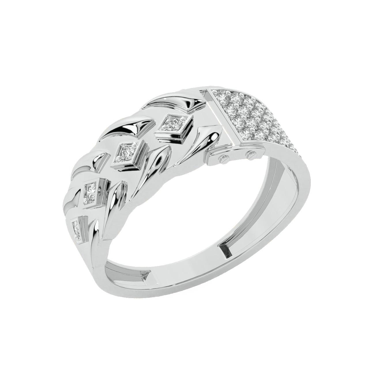 Lauren Round Diamond Ring For Him